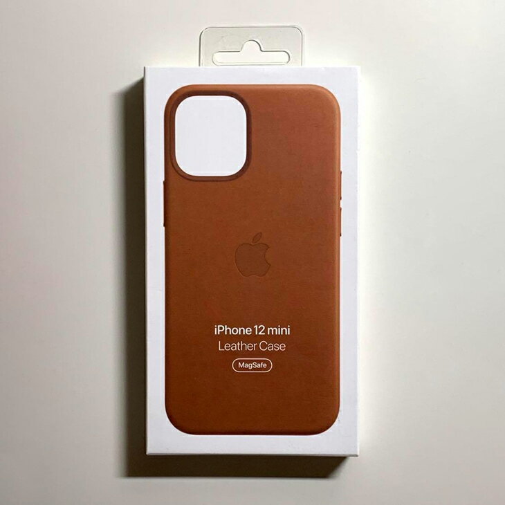 Apple アップル 純正 iPhone 12 mini レザーケース サドルブラウン 新品