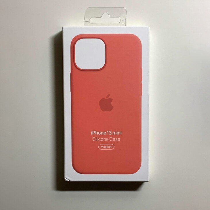 Apple アップル 純正 iPhone 13 mini シリコンケース ピンクポメロ 新品