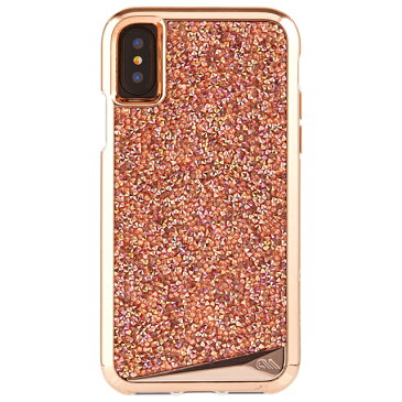 iphoneXS X ケース ゴージャス 豪華 Case-Mate iPhoneX Brilliance - Rose Gold
