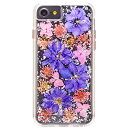 iPhone8 7 6s 6 ケース カバー 耐衝撃 Case-Mate Karat Petals - Purple