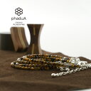phaduA(パ・ドゥア)タイガーアイ ビーズアンクレット / 3mm カット / 天然石 パワーストーン / シルバー / ペア / レディース メンズ