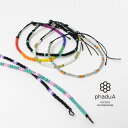 phaduA （パ ドゥア） マルチカラーグラスビーズ ブレスレット / メンズ レディース ユニセックス ミサンガ ワックスコード Multi-colored glass beads bracelet
