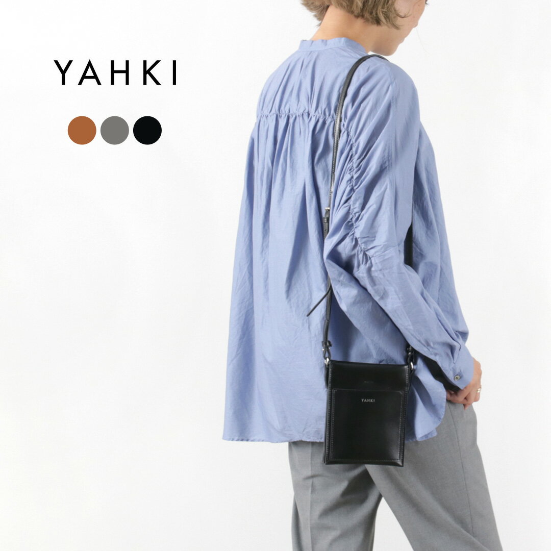 ヤーキ 革ショルダーバッグ レディース 【30％OFF】YAHKI（ヤーキ） SOFT W FACE ミニショルダーバッグ レディース BAG クロスボディバッグ スマホショルダー ポシェット ポーチ ショッピング 高級感 上品 おしゃれ レザー スクエア YH-502【セール】