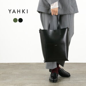 YAHKI（ヤーキ） W FACE トート ショルダーバッグ レディース BAG 鞄 2WAY 高級感 上品 シンプル おしゃれ レザー スクエア 縦型 ビジネス バッグ 通勤 オフィス A4収納