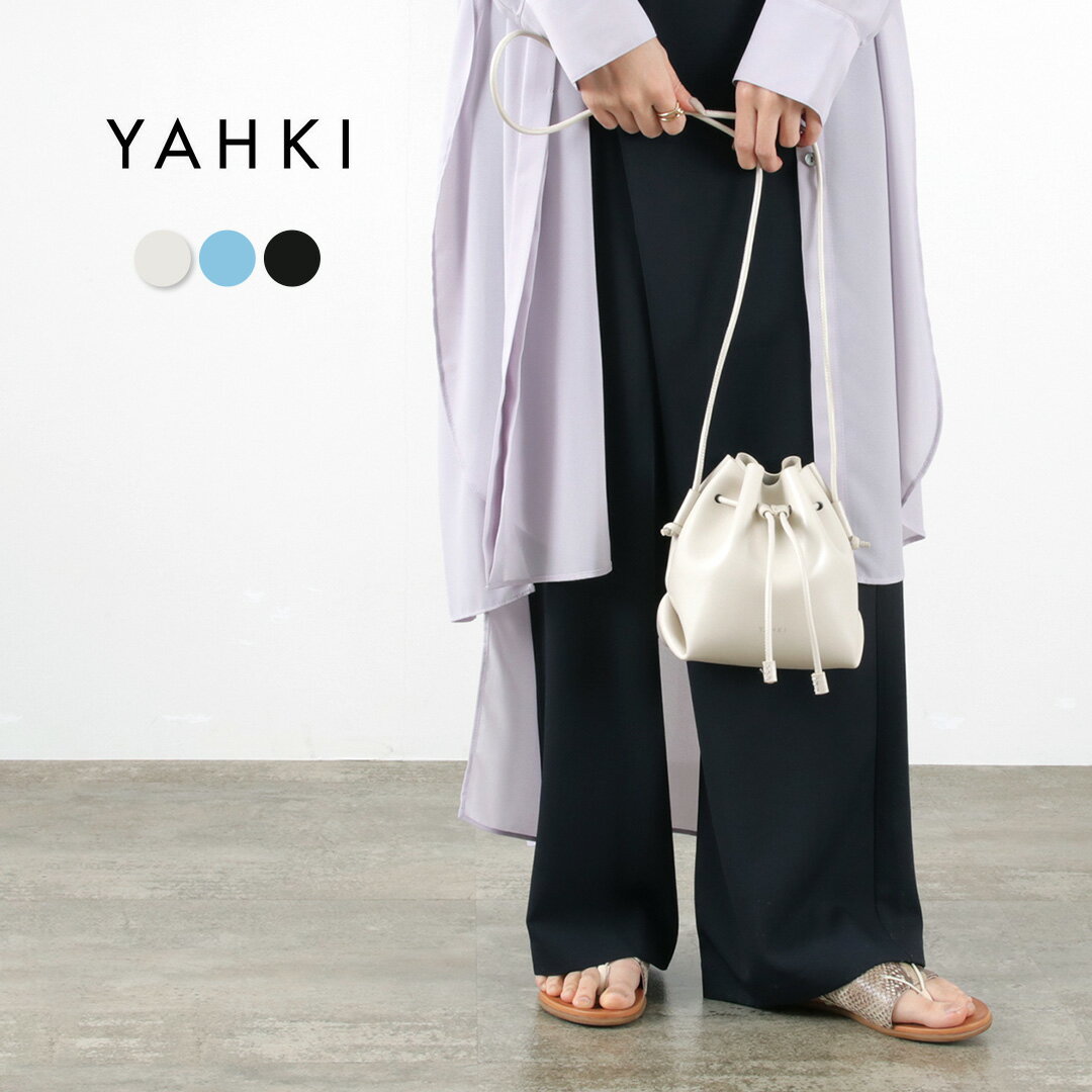 ヤーキ 革ショルダーバッグ レディース 【30％OFF】YAHKI（ヤーキ） 巾着ショルダー スモール SOFT W FACE / レディース バッグ 鞄 カバン レザー 斜めがけ 小さめ【セール】