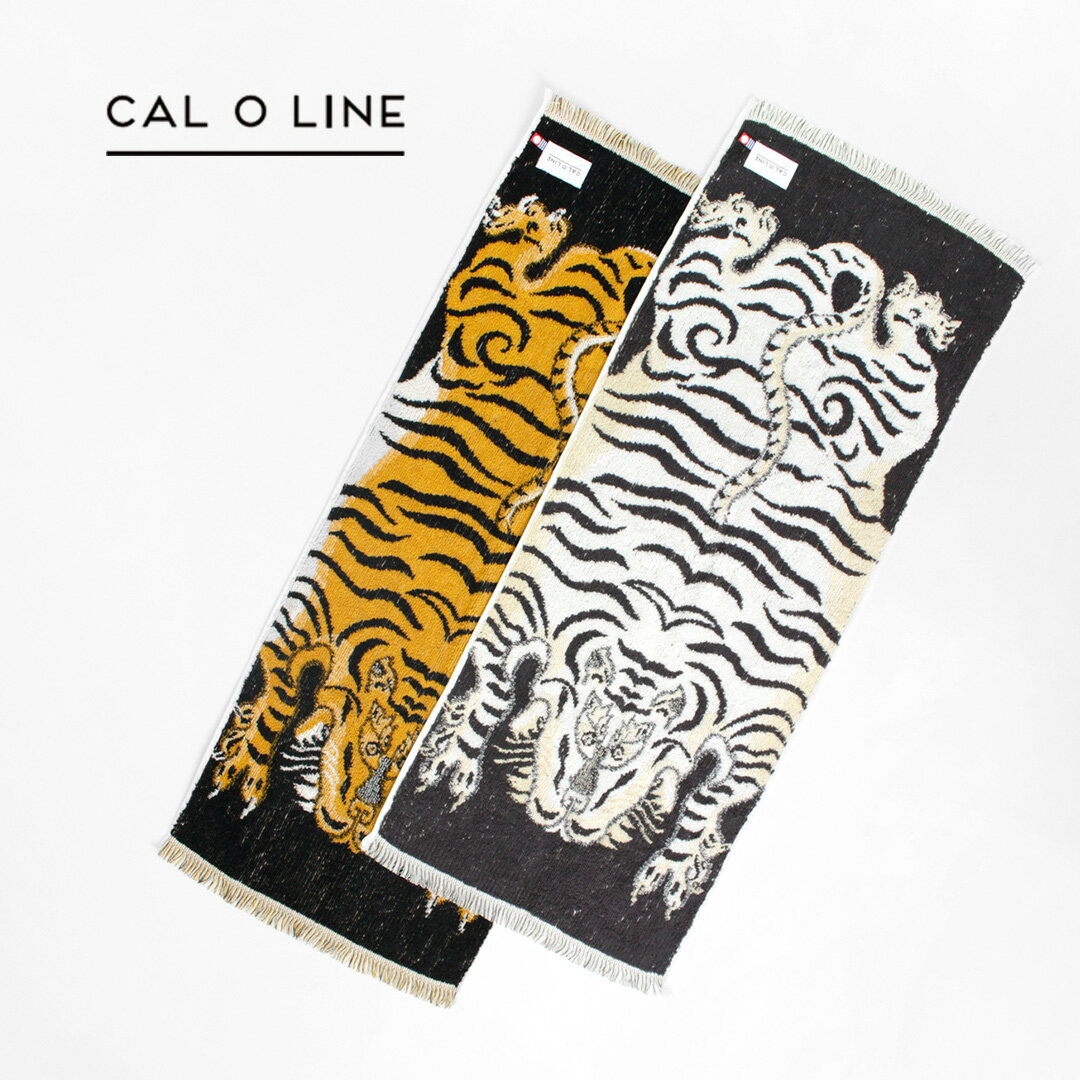 CAL O LINE （キャルオーライン） チベタンタイガー ブランケットタオル スモール アウトドア キャンプ フェス コットン トラ 日本製 今治タオル TIBETAN TIGER BLANKET TOWEL (SMALL)