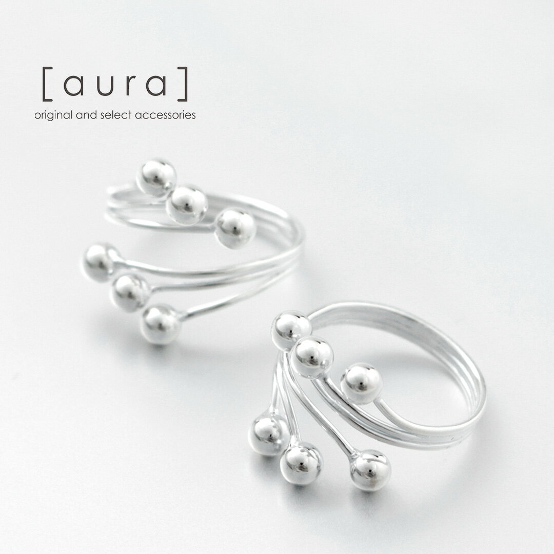 AURAʥ 6ܡ ǥ  /  / С925 / ǥ / ե꡼ /  / a-r014 / 6ball design ring