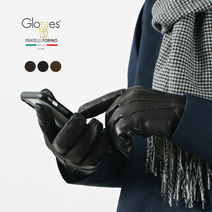 GLOVES(グローブス) 78SM スマートフォン ラムレザー グローブ / 本革手袋 / スマホ対応 / メンズ / イタリア製 / SMART PHONE LAMB GL..