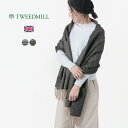 TWEED MILL（ツイードミル） 70×210 ラムウール ニーラグ ヘリンボーン / レディース ストール マフラー 大判 暖かい Lambs Wool