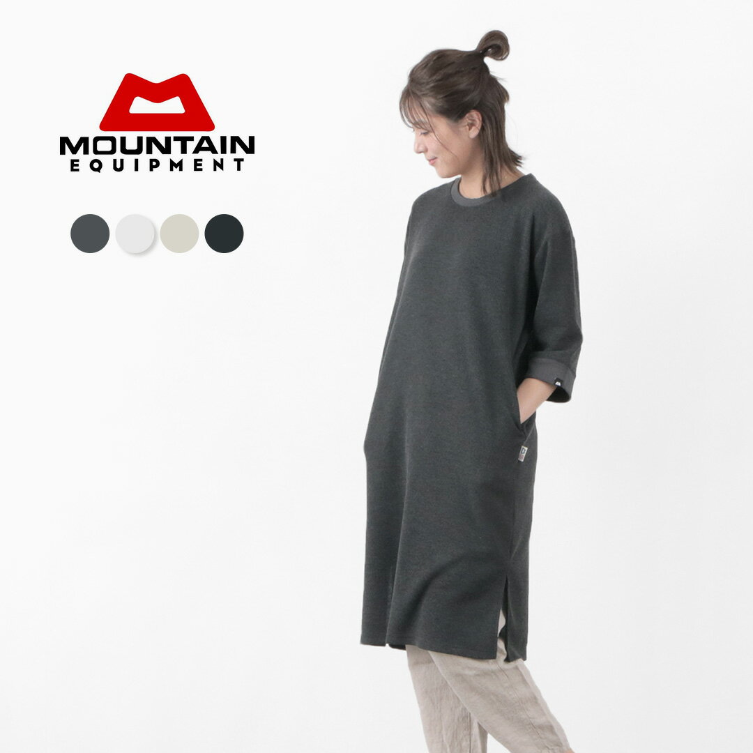 楽天GochI by ROCOCO【期間限定50％OFF】MOUNTAIN EQUIPMENT（マウンテンイクイップメント） クイックドライ ワッフル ワンピース / 半袖 5分袖 速乾 アウトドア チュニック 無地 QD WAFFLE ONE-PIECE【セール】 / op5