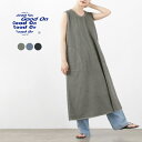 GOOD ON（グッドオン） テント ティードレス / ワンピース Aライン ロング丈 ノースリーブ 綿 USAコットン ピグメントダイ TENT TEE DRESS