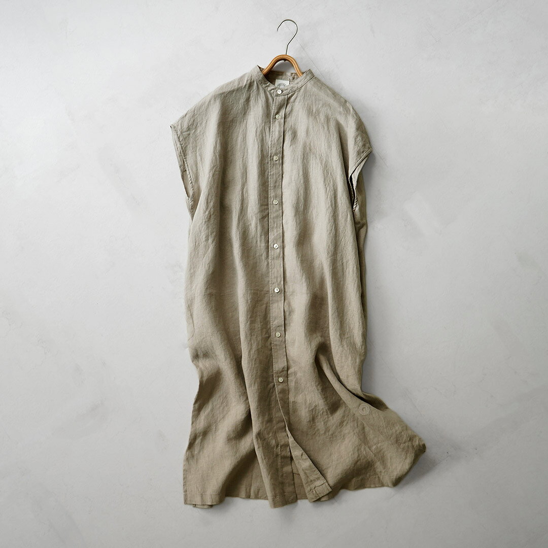 ORCIVAL（オーシバル） リネン スリーブレス ドレス / レディース ワンピース シャツワンピ マキシ丈 daigochi-10007921 GochI by ROCOCO サンプル画像3
