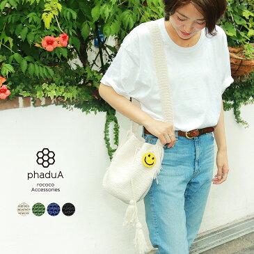 PHADUA（パドゥア） スマイル タッセルバッグ M / レディース / サコッシュ / ショルダーバッグ / 巾着 / SMILE TASSEL BAG【M】