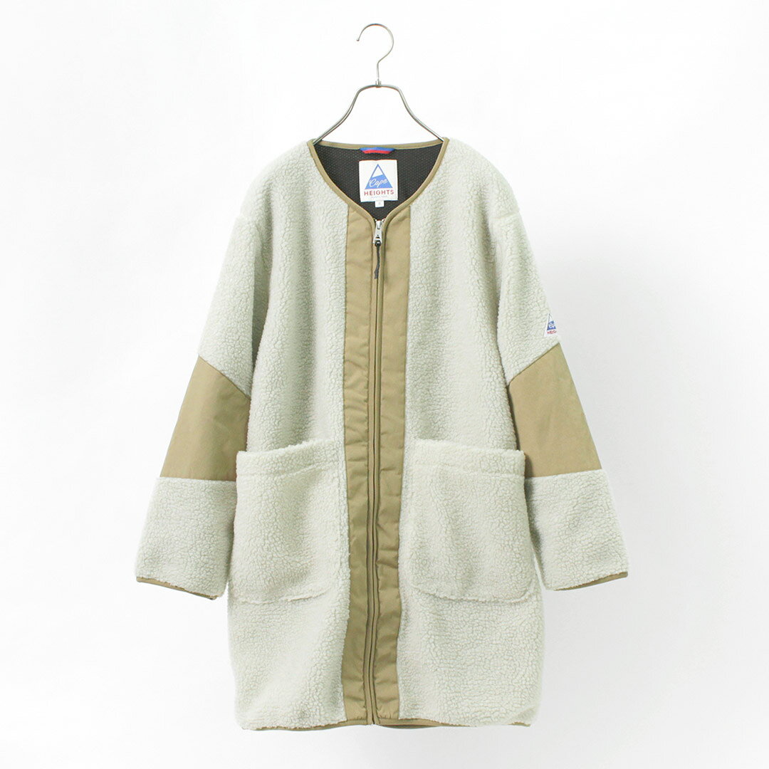 【50％OFF】CAPE HEIGHTS（ケープハイツ） ベテル フリースジャケット レディース アウター 羽織り ボア メッシュ Vネック 切り替え ミドル丈 WMNS BETHEL FLEECE【セール】 daigochi-10004884 GochI by ROCOCO サンプル画像3