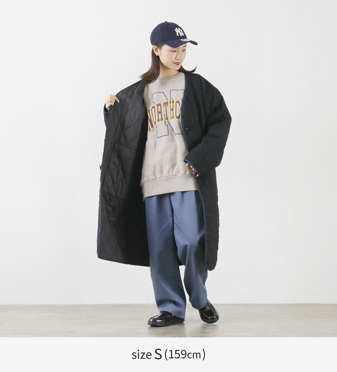 【40％OFF】F/CE.（エフシーイー） ウールキルトコート レディース アウター ロング 中綿 キルティングコート WOOL QUILT COAT【セール】 daigochi-10004851 GochI by ROCOCO サンプル画像3
