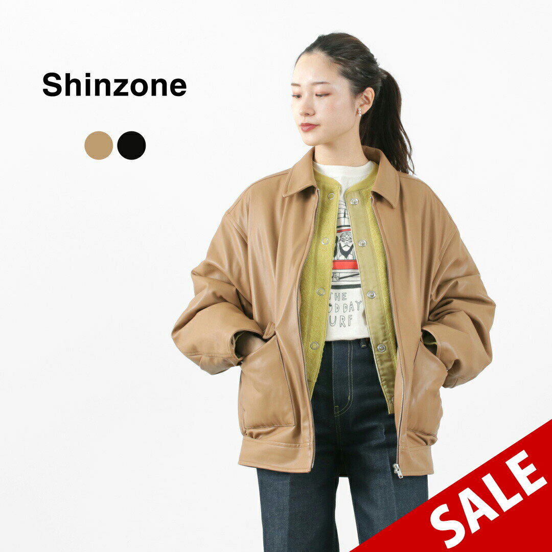 【30％OFF】SHINZONE（シンゾーン） パディング アビエーター ジャケット アウター 上着 レディース レザージャケット キルティング 22AMSJK01 PADDING AVIATOR JACKET【セール】