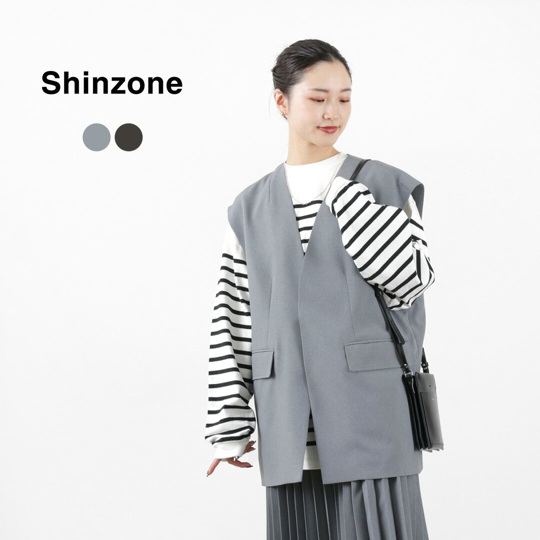 SHINZONE（シンゾーン） ビッグベスト / レディース トップス ジレ フォーマル 前開き 23SMSJK03 BIG VEST