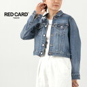 RED CARD（レッドカード） Crosby デニムジャケット / レディース Gジャン アウター 羽織 ストレッチ ショート丈 Crosby Denim Jacket