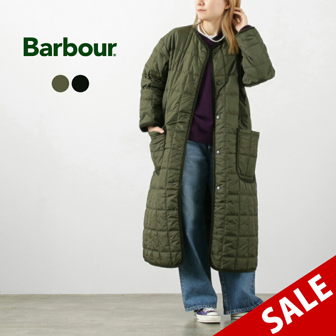 BARBOUR（バブアー） キルテッド ラウンドカラー / レディース アウター ロング キルティング ノーカラー QUILTED ROUND COLLAR その1