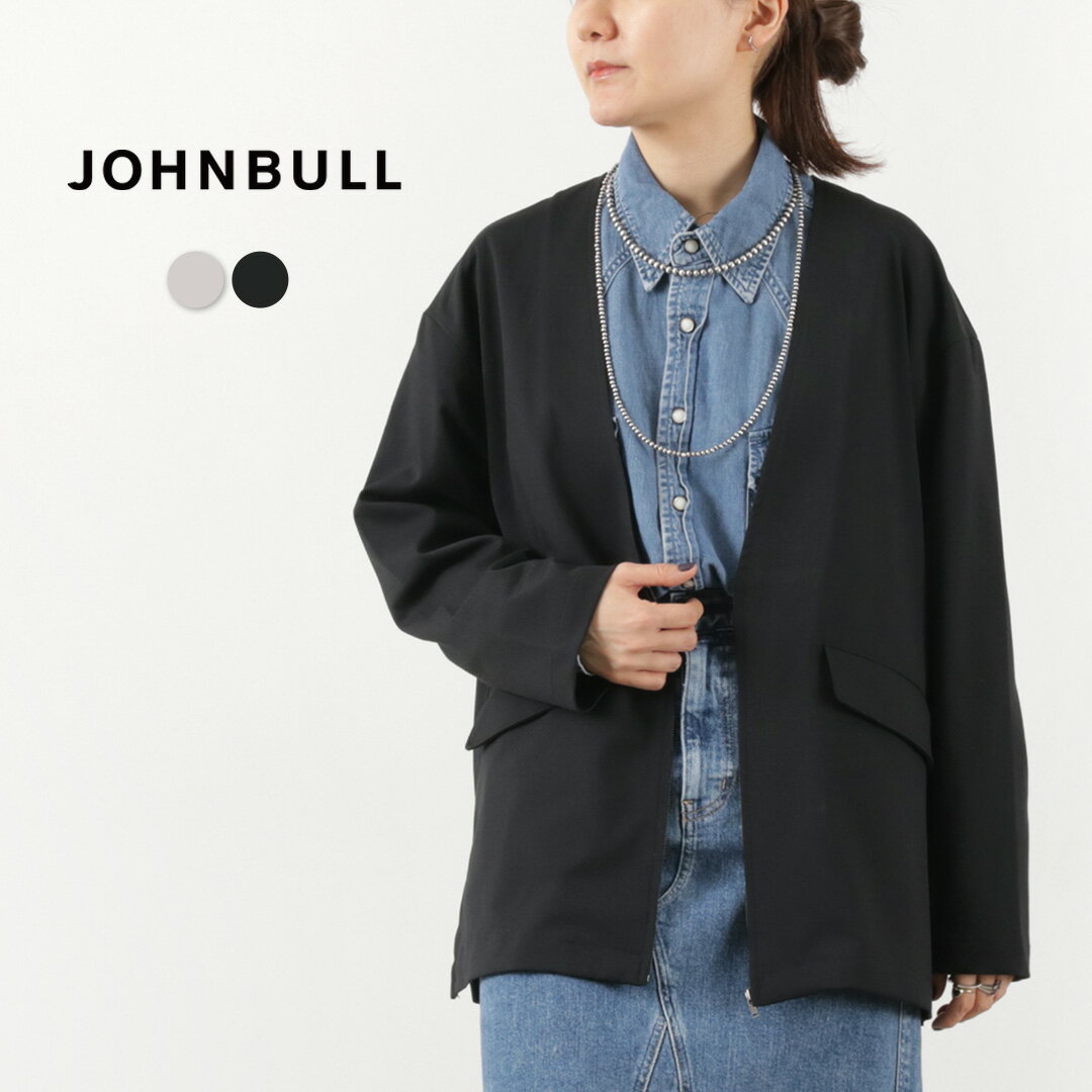 ジョンブル コート レディース 【50％OFF】JOHNBULL（ジョンブル） 37.5 ノーカラー ZIP ジャケット / レディース ライトアウター カジュアル ストレッチ 伸縮 防臭 防シワ 37.5 No Collar ZIP Jacket【セール】