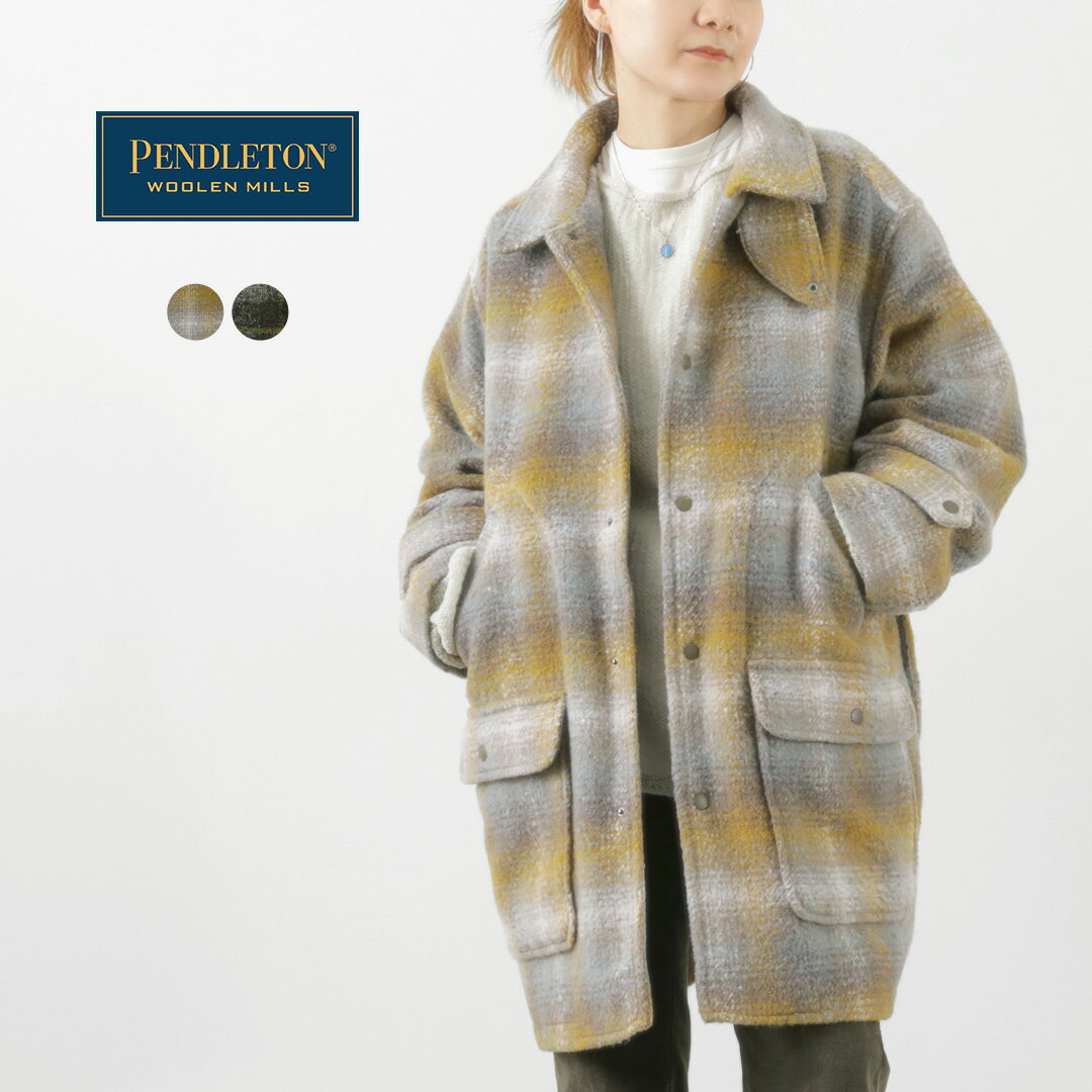 PENDLETON（ペンドルトン） ミドルレングス コート / レディース アウター チェック柄 Middle Length Coat