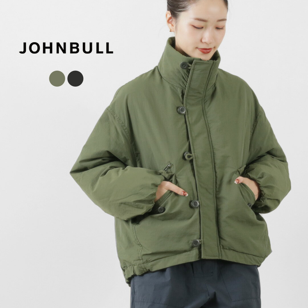 JOHNBULL（ジョンブル） シンサレート スタンドカラー パフブルゾン / レディース アウター ジャケット ショート 中綿 ミリタリー Thinsulate Stand Collar puff blouson