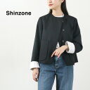 SHINZONE（シンゾーン） ロータス ジャケット / レディース ライトアウター 羽織 ノーカラー フォーマル オケージョン 24SMSJK05 LOTUS JACKET