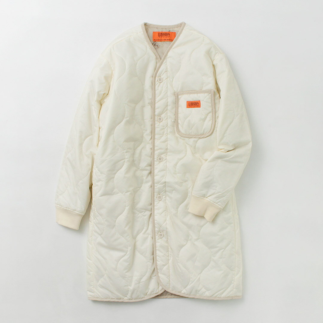 【30％OFF】UNIVERSAL OVERALL（ユニバーサルオーバーオール） キルトリップストップ コート / レディース アウター キルティング 中綿 ミドル ロング 長め 無地【セール】 daigochi-10004113 GochI by ROCOCO サンプル画像3