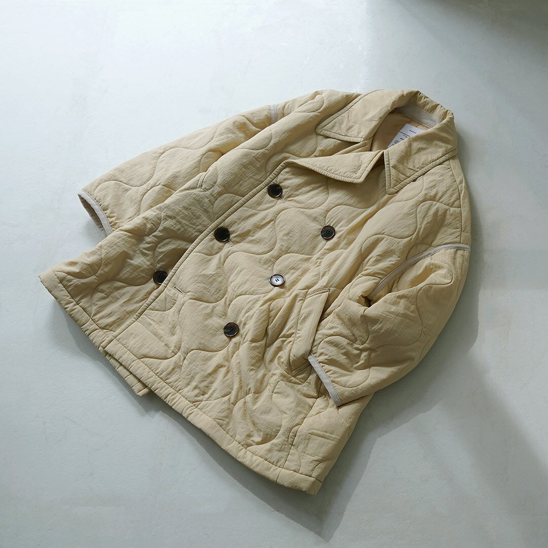 【50％OFF】KHA:KI（カーキ） ミリタリーキルト ピーコート / レディース キルティング Pコート ミドル丈 中綿 MIL QUILT PEA COAT【セール】 daigochi-10006788 GochI by ROCOCO サンプル画像3