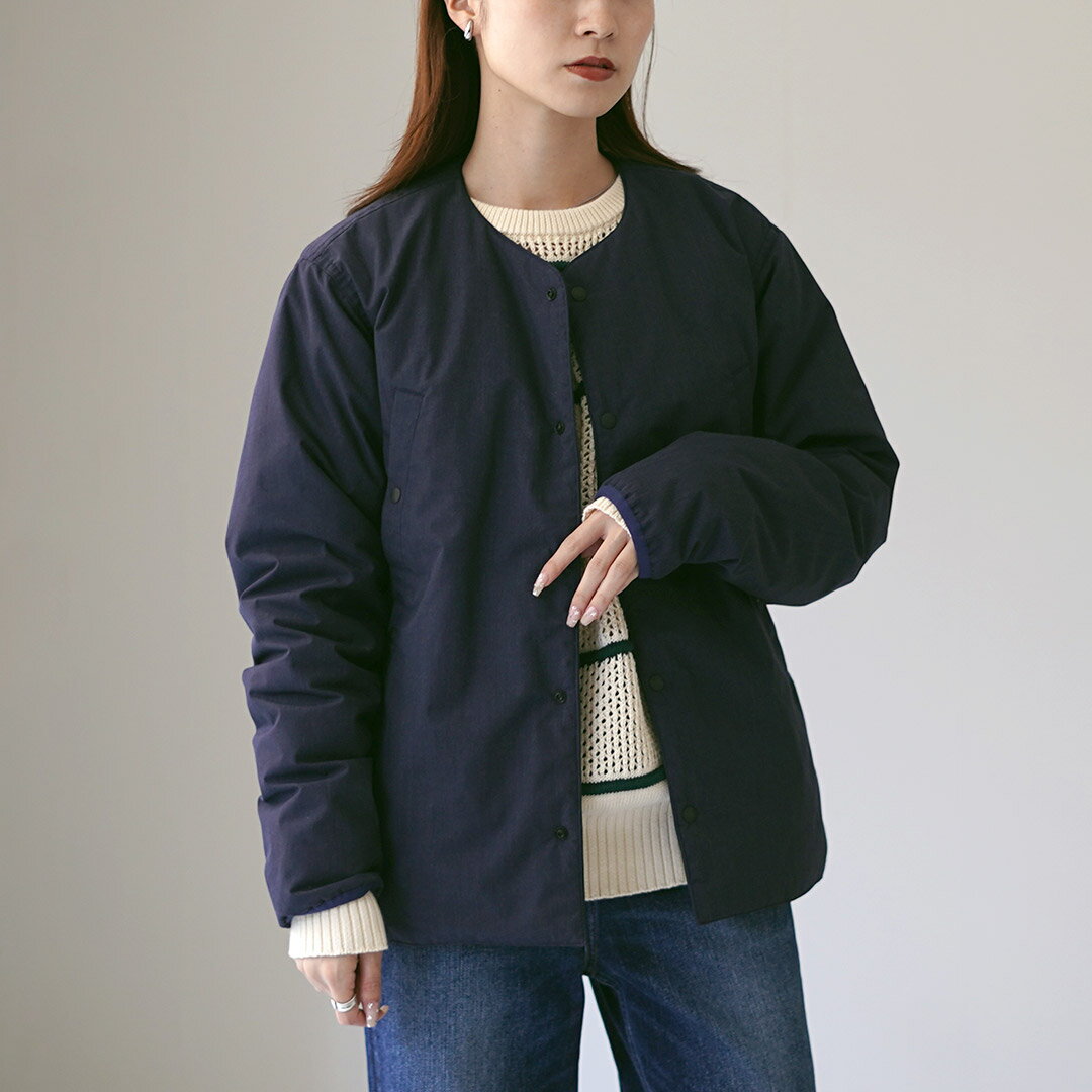 【美品】NANGA ノーカラー ダウンジャケット ネイビー 15192_5_rc4.jpg