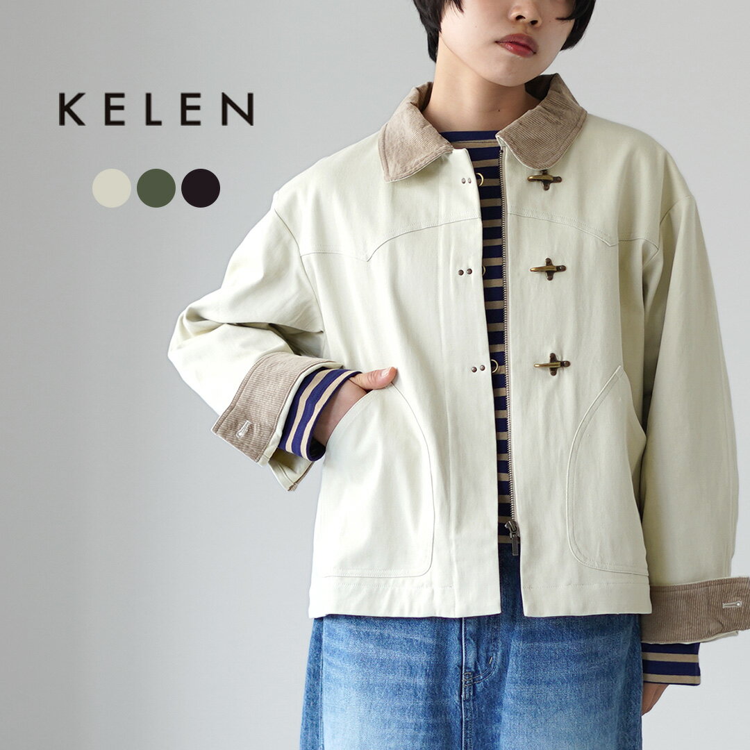樂天商城 - 【30％OFF】KELEN（ケレン） YEYA ウエスタンワークウェアジャケット / レディース ライトアウター コーデュロイ ショート丈 春 秋 薄手【セール】