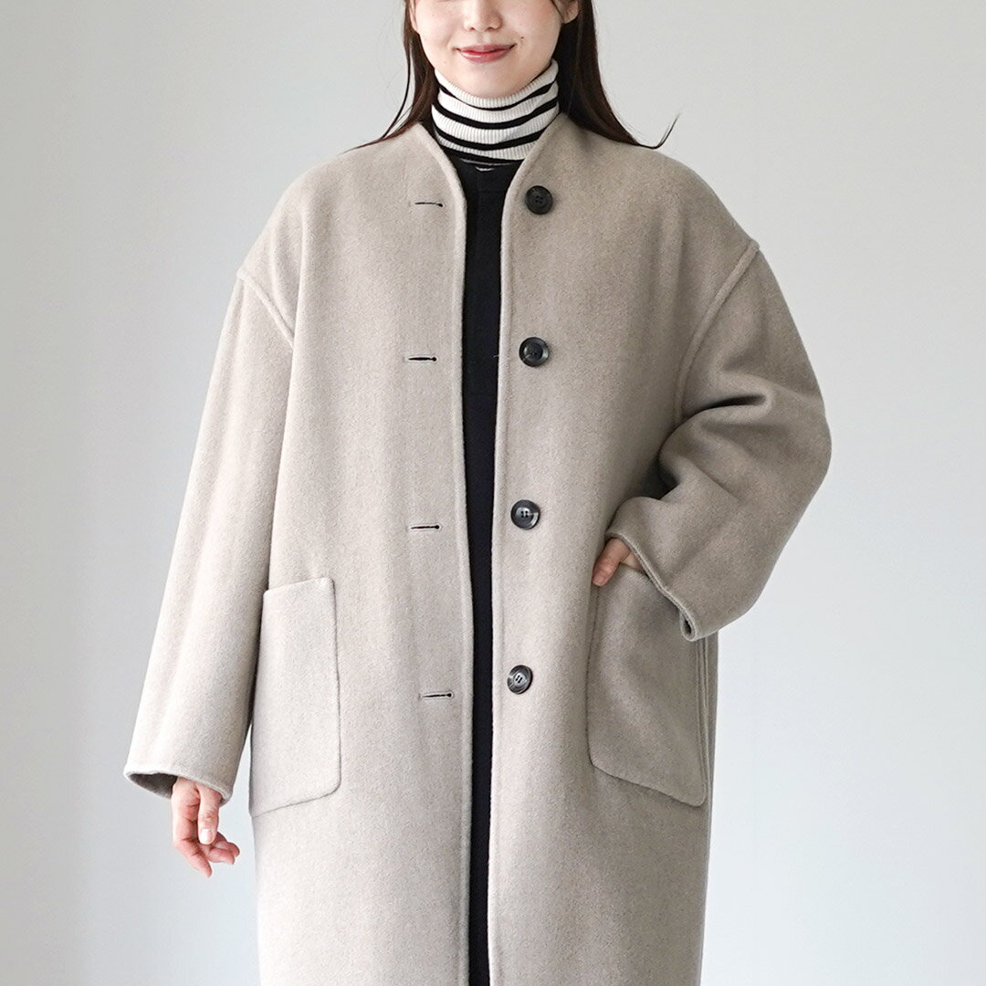 le Glazik ベージュ ノーカラージャケット LE GLAZIK（ルグラジック） ノーカラージャケット 36 ベージュ