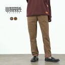 UNIVERSAL OVERALL（ユニバーサルオーバーオール） ハウンドトゥース T/Rチェック オフィサーパンツ レディース 柄 HOUND'S TOOTH T/R CHECK OFFICER PANTS