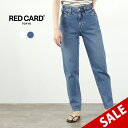 【30%OFF】RED CARD(レッドカード) ベス テーパード ロールアップデニム / レディース ボトムス ジーンズ パンツ ストレッチ 綿 コットン B...