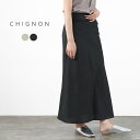 CHIGNON（シニヨン） リネンライク フリンジ バイアス スカート / レディース ボトムス マーメイドスカート LINEN LIKE FRINGE BIAS SKIRT