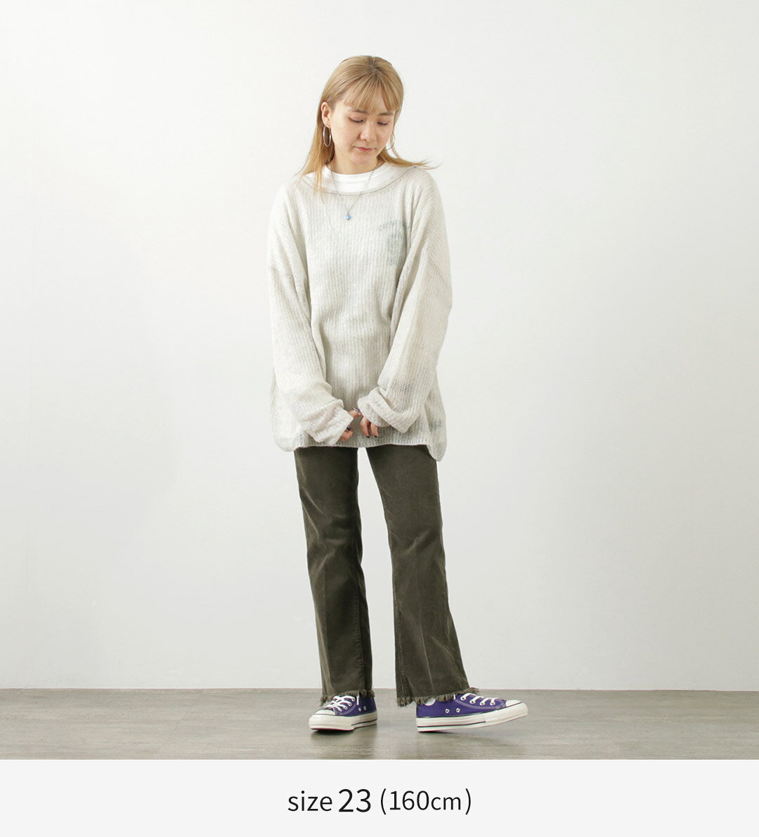 【50％OFF】RED CARD（レッドカード） マーマレード ミッドライズ フレア コーデュロイ / レディース パンツ 日本製 Marmalade Midrise Flar Corduroy【セール】 daigochi-10005799 GochI by ROCOCO サンプル画像3