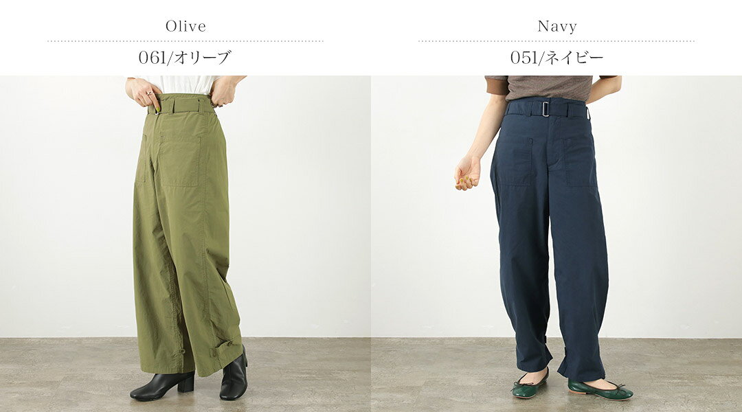 【70％OFF】JOHNBULL（ジョンブル） MIL サイクルパンツ / ボトムス レディース オーバーパンツ ウエストゴム イージー 綿 コットン MIL CYCLE PANTS【セール】 daigochi-10005566 GochI by ROCOCO サンプル画像2