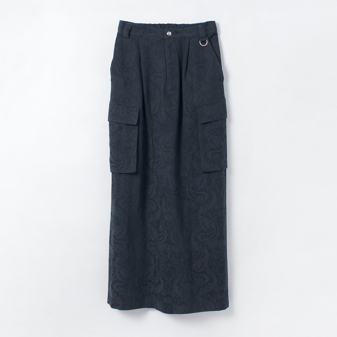 【70％OFF】CHIGNON（シニヨン） ジャガードカーゴスカート / ボトムス ロング丈 フラワー 花柄 レーヨン jacquard Cargo Skirt【セール】 daigochi-10005601 GochI by ROCOCO サンプル画像3