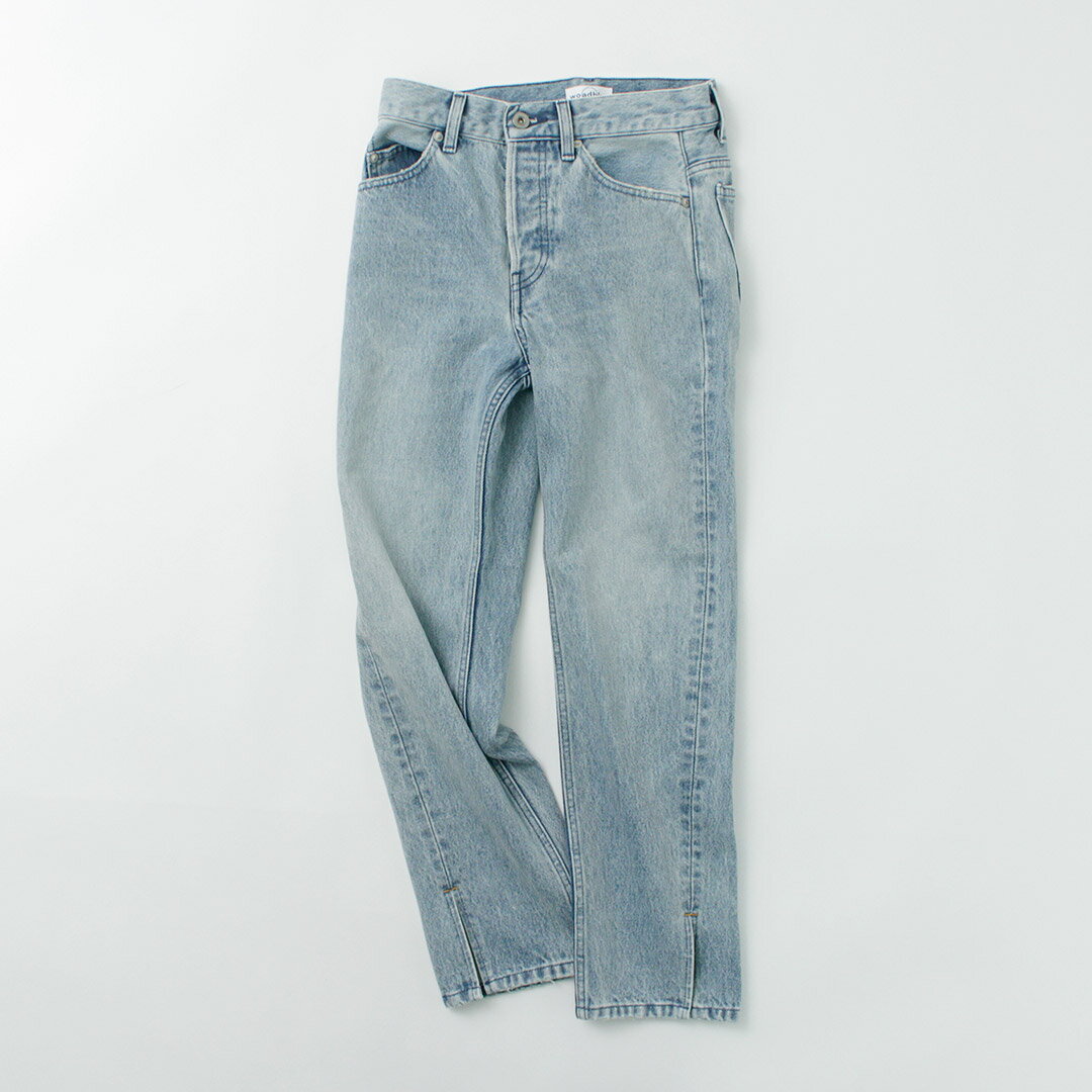 【70％OFF】WOADBLUE（ウォードブルー） 157 スリットストレートパンツ / レディー...