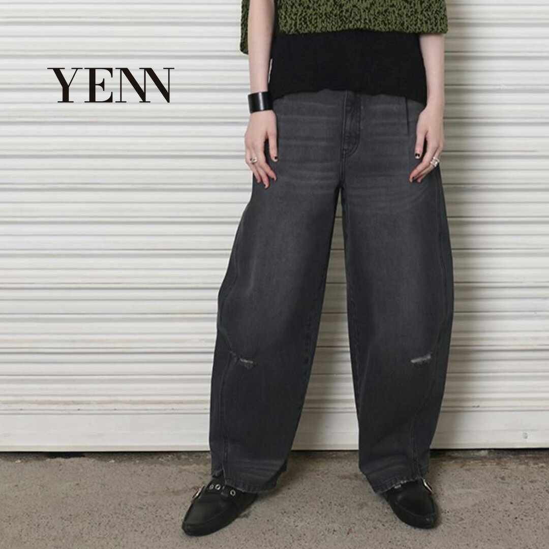 ͽ䡧8ȯͽYENNʥ ֥ǥ˥ ѥ 졼 / ǥ 磻   100 åȥ CURVED SEAM DENIM PT GRAY PREFALL