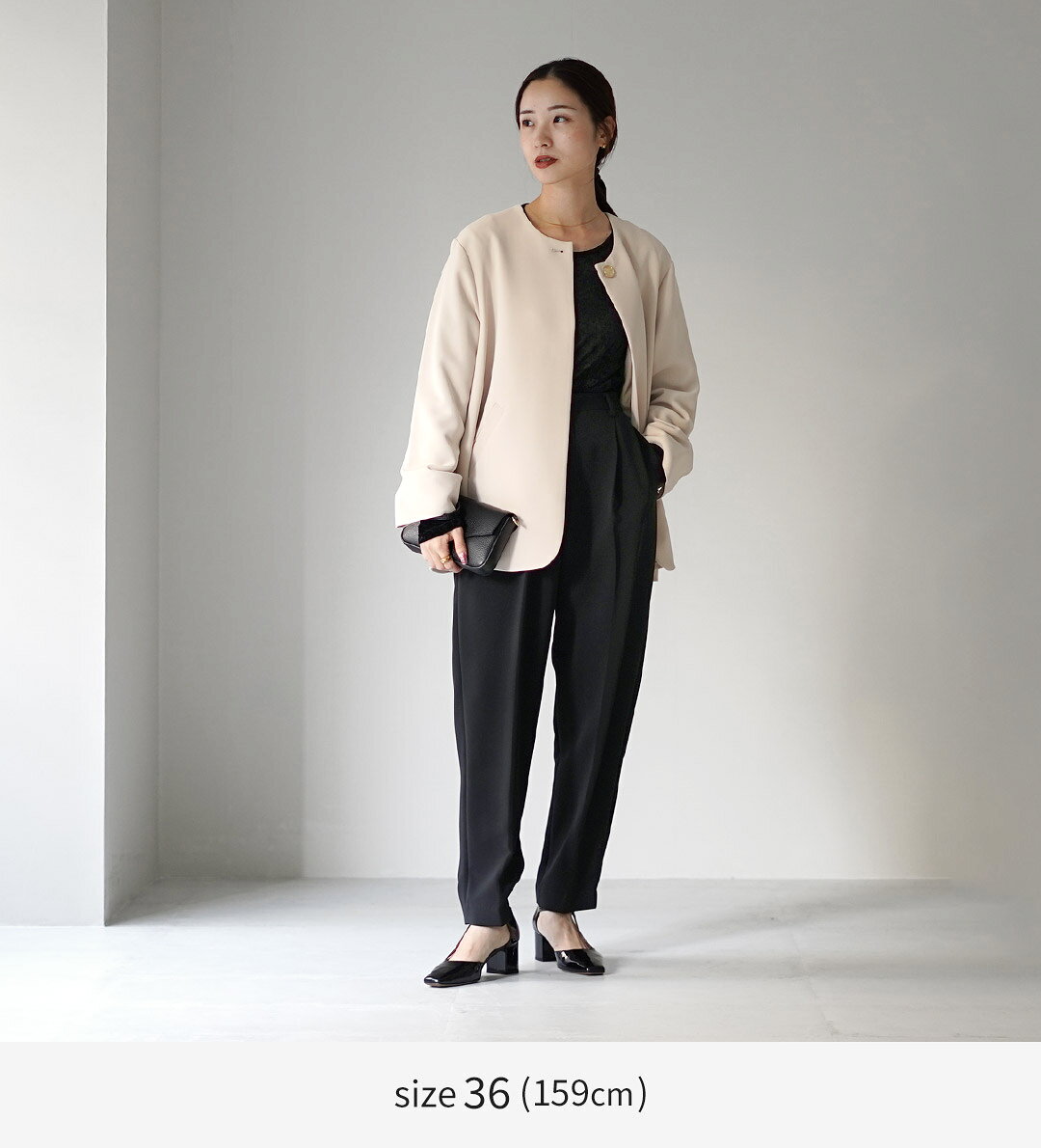 【50％OFF】CHIGNON（シニヨン） チャーム テーパードパンツ / レディース 卒業式 入学式 フォーマル セレモニー スーツ ウエストゴム きれいめ【セール】 daigochi-10005918 GochI by ROCOCO サンプル画像3