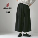 GRAMICCI(グラミチ) ストレッチ ギャバジン フレアパンツ / レディース ボトムス ワイドパンツ ズボン アウトドア ベルト付き