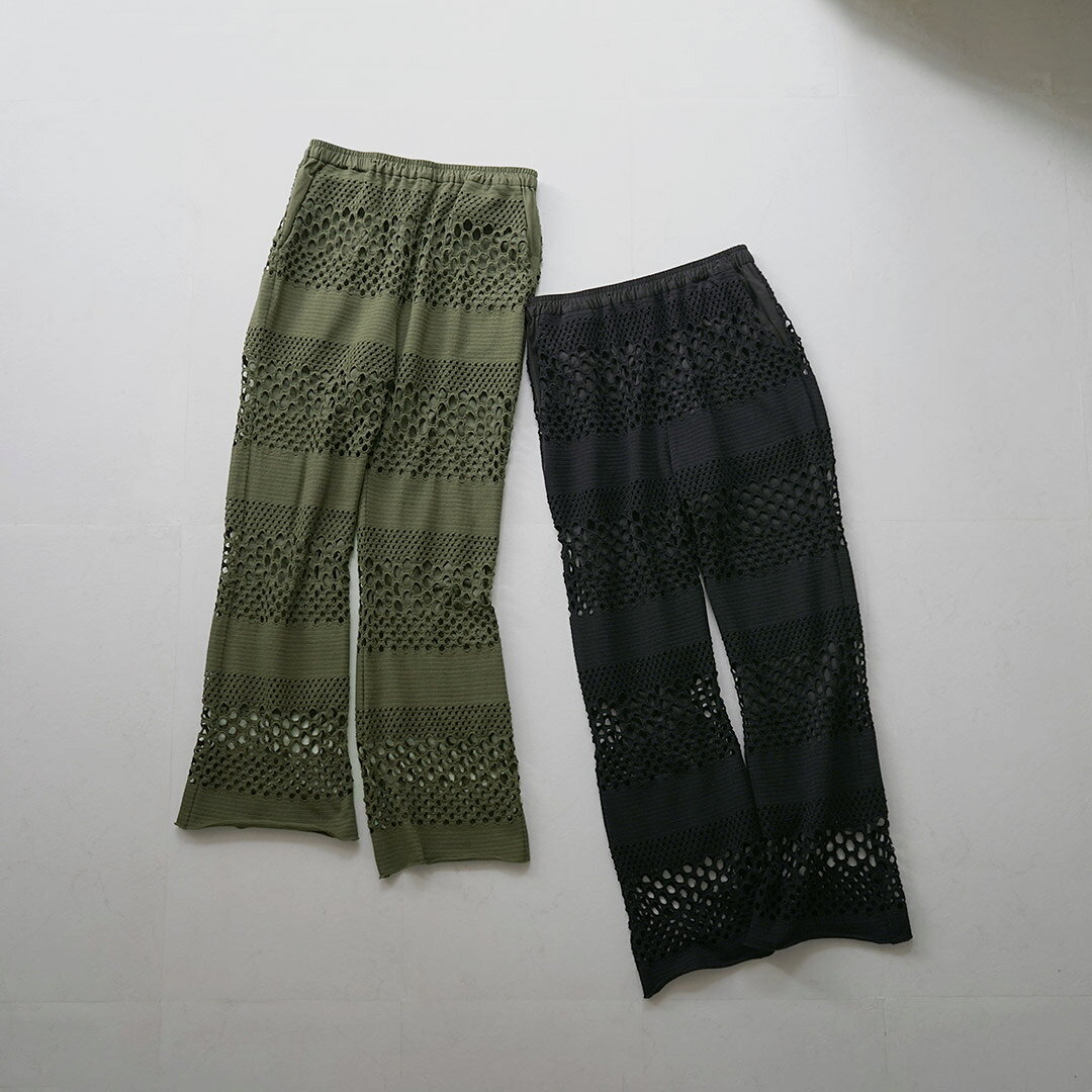 【70％OFF】YENN（イェン） ニットレース パンツ / レディース イージーパンツ ロング ウエストゴム 総ゴム 透け感 KNIT LACE PANTS PREFALL【セール】 daigochi-10006204 GochI by ROCOCO サンプル画像2