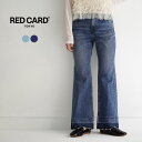 RED CARD(レッドカード) Peace ルーズフレア ピース / デニムパンツ ジーンズ ダメージ 日本製 レディース