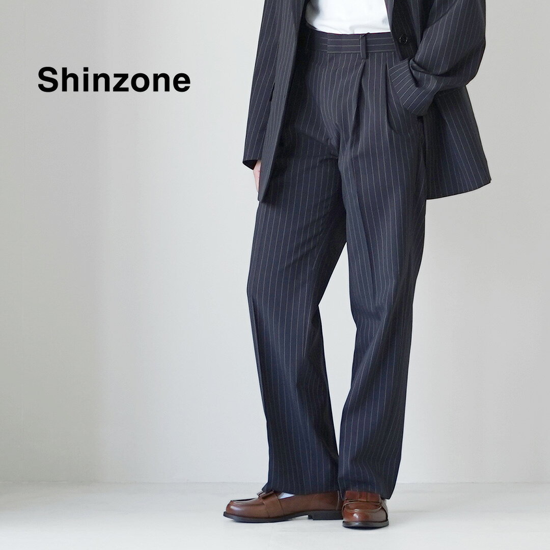 乐天商城 - SHINZONE（シンゾーン） ストライプ クライスラー パンツ 26SMSPA10 日本製 / レディース スラックス オケージョン フォーマル オフィス STRIPED CHRYSLER PANTS