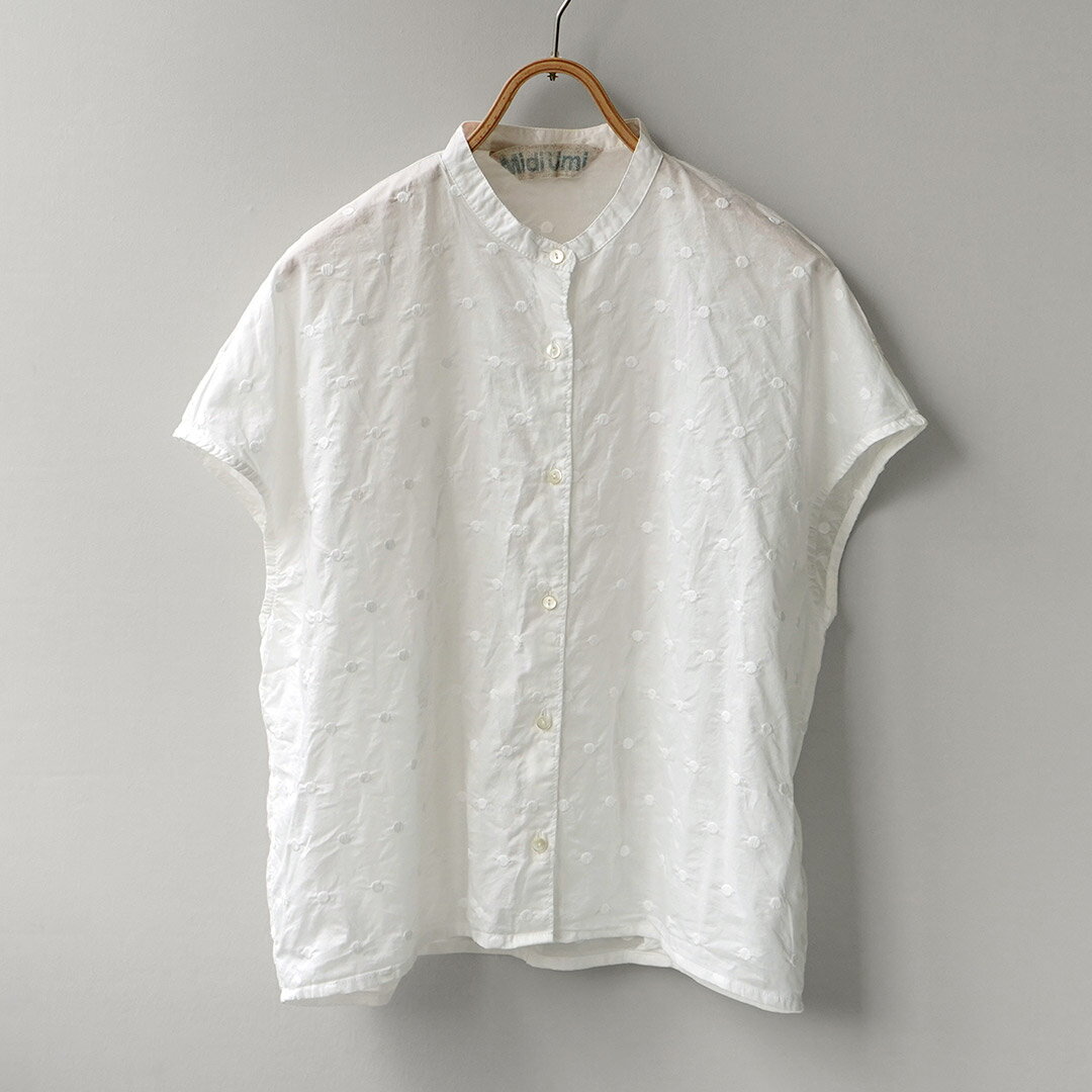 【10％OFFクーポン対象】MIDIUMI（ミディウミ） ドット ノースリーブ プルオーバー...