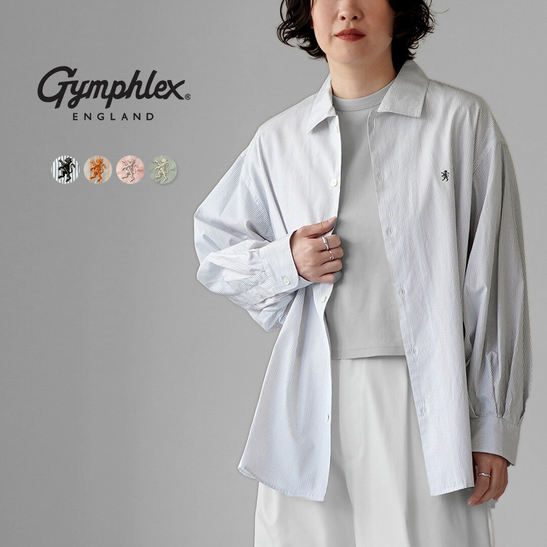 【10％OFFクーポン対象】GYMPHLEX（ジムフレックス） レギュラカラー チュニックシャツ / 長袖 レディース