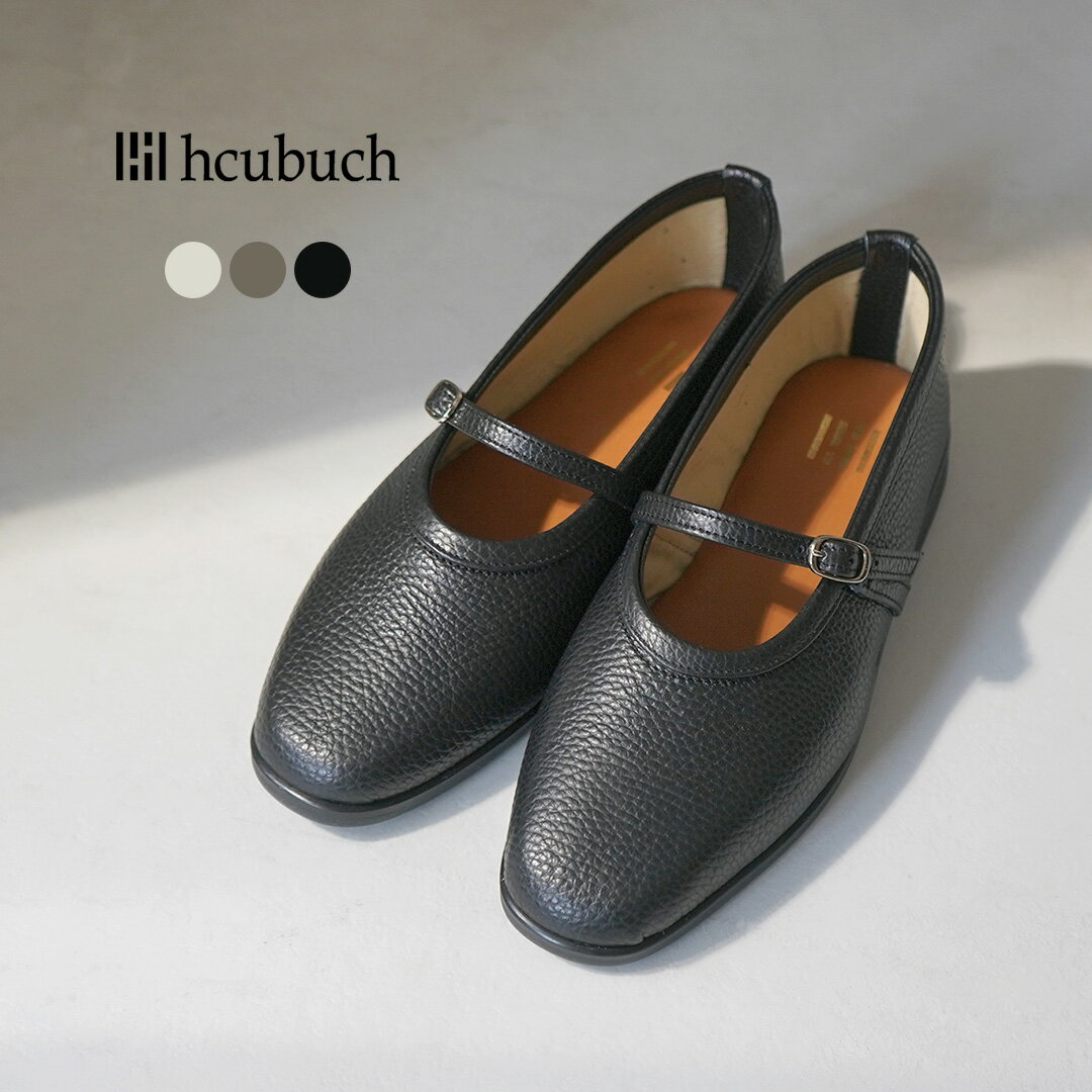 樂天商城 - 【10％OFFクーポン対象】hcubuch（フーブ） dance-ダンス レザー ストラップ パンプス 日本製 / フラットシューズ 本革