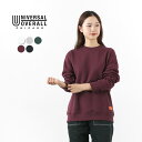 UNIVERSAL OVERALL（ユニバーサルオーバーオール） 30/7 TC スウェット シャツ レディース 長袖 裏起毛 厚手 大きいサイズ プルオーバー パーカー トレーナー 暖かい 30/7 TC SWEAT SHIRT その1