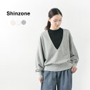 楽天GochI by ROCOCO【30％OFFクーポン対象】SHINZONE（シンゾーン） Vネック スウェット / トレーナー 長袖 無地 ワイド リラックス ドロップショルダー レディース コットン 日本製 21SMSCU13 V-NECK SWEAT